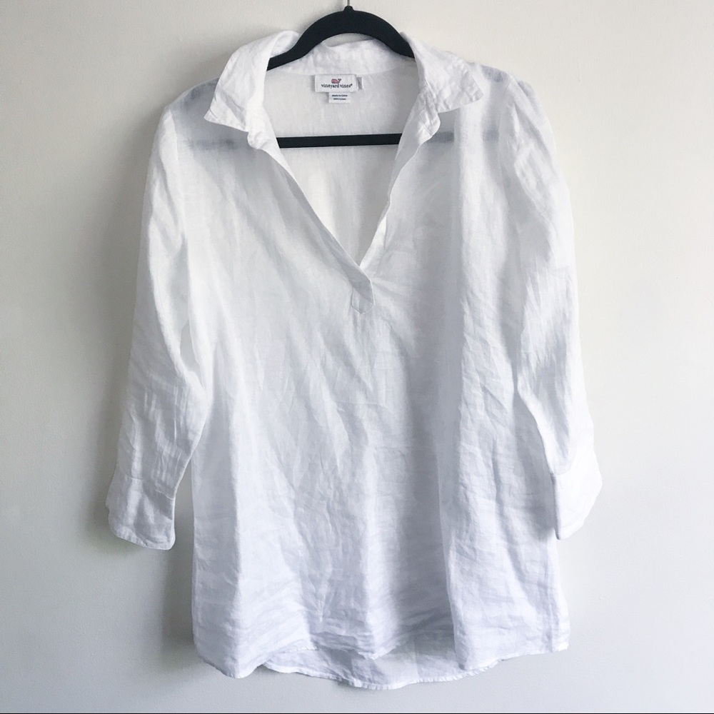 Vineyard Vines Lucaya Linen Tunic (orig. $128)